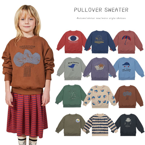 Bobo 2022 Kids Clothes Baby Boys Cartoon Sweaters