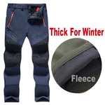 Men Oversized Plus size Winter Softshell Fleece Outdoor Pants Trekking Fish Camp Climb Hiking Ski Warm Travel Trousers Free ship