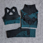 1/2/3Pcs Seamless Women Yoga Gym Sports Suits